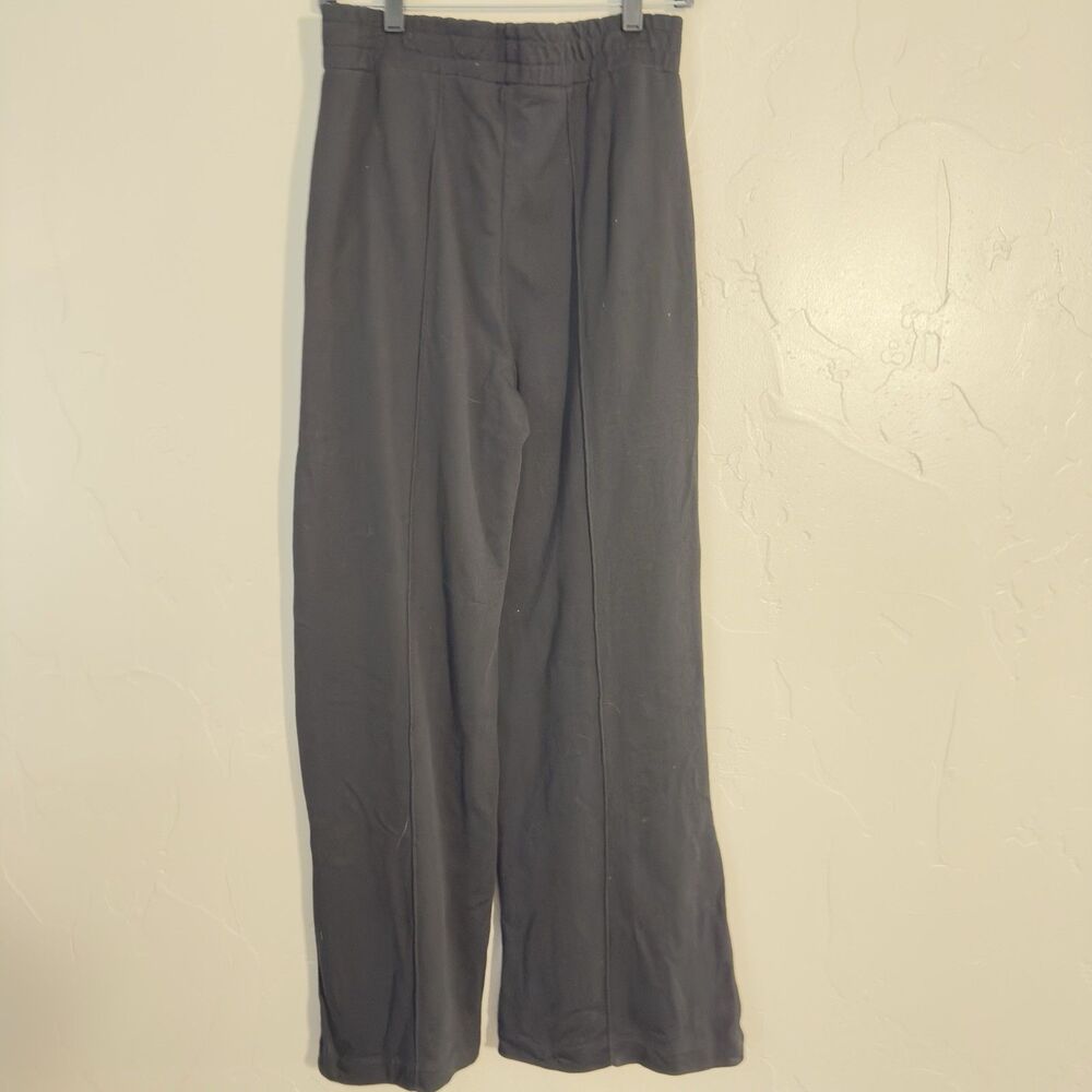 Sweaty Betty After Class Wide Leg Trouser Black Size 6 SB8066 Modal Yoga Pants